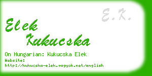 elek kukucska business card